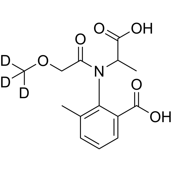 2-(N-(1-Carboxyethyl)-2-(methoxy-d3)acetamido)-3-methylbenzoic acid